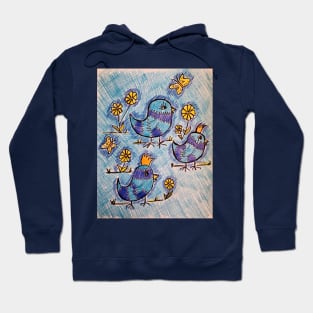 Blue Bird of Happiness Hoodie